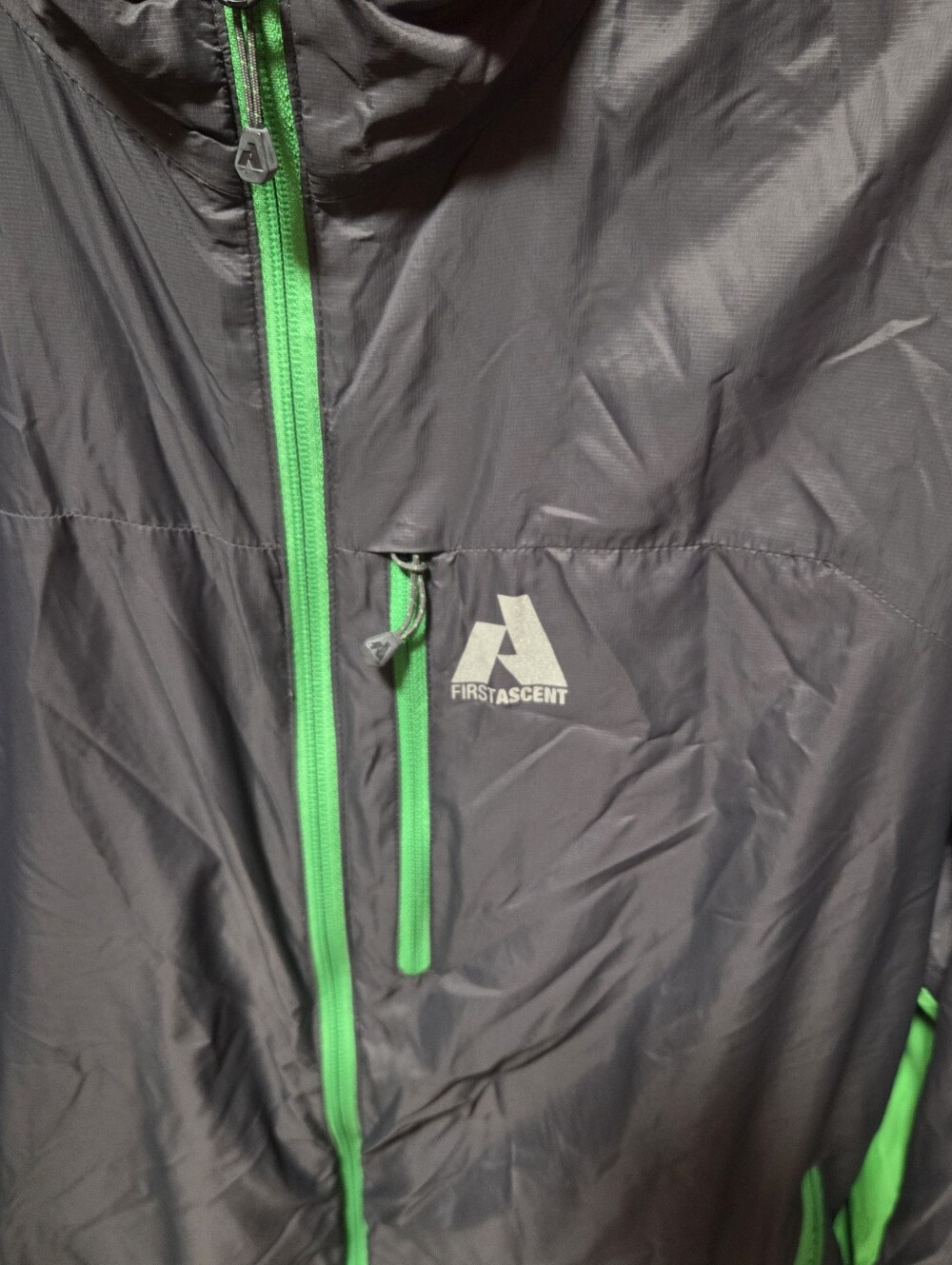 Eddie Bauer First Ascent Whittaker Lightweight Windbreaker Jacket Gray Large - Picture 3 of 6